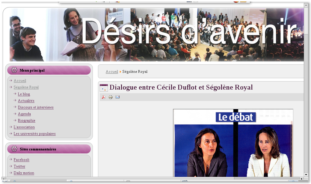Screenshot-segolene-Welcome to the Frontpage - Mozilla Firefox