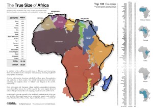 Infografik: True size of Africa